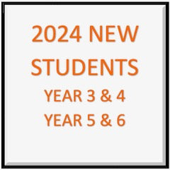 2024 NEW STUDENT UNIFORMS - Years 3 - 6