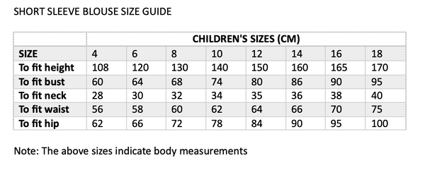 Summer Short Sleeve Shirt - Girls